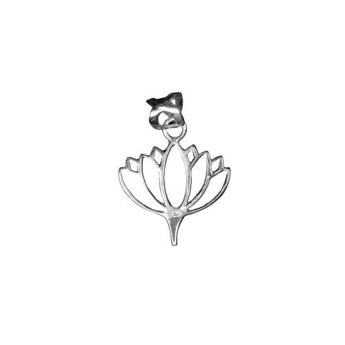 Lotus Design Silver Pendant
