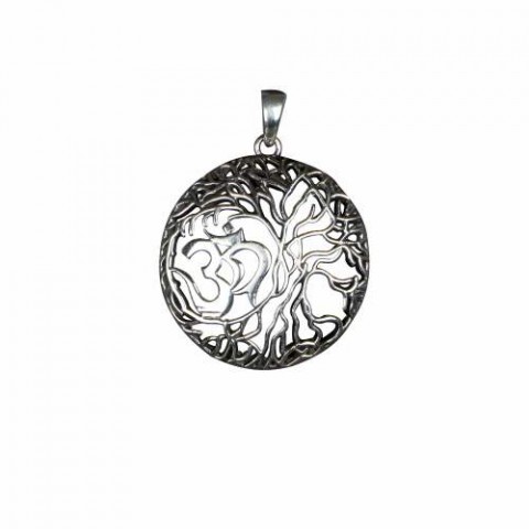 OM Pendant in Sterling Silver