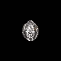 Lord Buddha Face Ring Silver