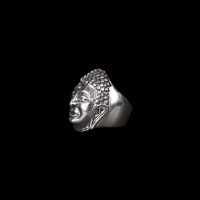 Lord Buddha Face Ring Silver