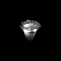 Lord Buddha Face Ring Silver