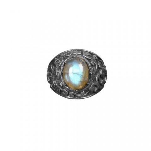 Citrine Stone Silver Ring