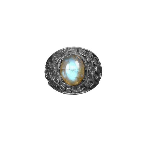 Citrine Stone Silver Ring