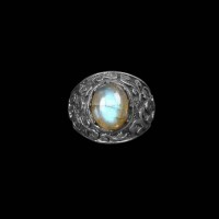 Citrine Stone Silver Ring