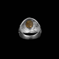 Citrine Stone Silver Ring