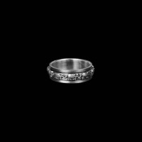 Elephant Spinner Silver Ring