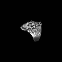  Ganesha Embossed Silver Ring