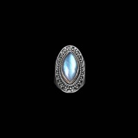 Labradorite Stone Silver Ring
