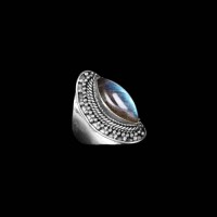 Labradorite Stone Silver Ring