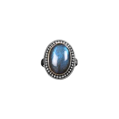 Labradorite stone Silver ring