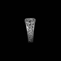 Om Spinner Silver Ring 