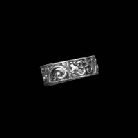 Om Texture Silver Thumb Ring