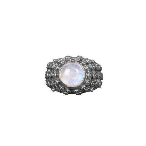 Natural Rainbow Moonstone Ring