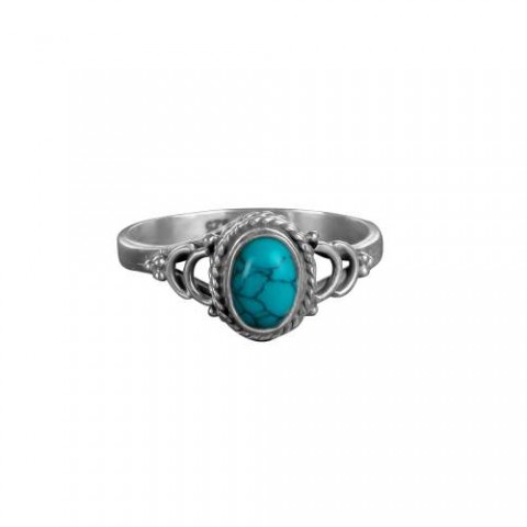 Turquoise Stone Silver Ring