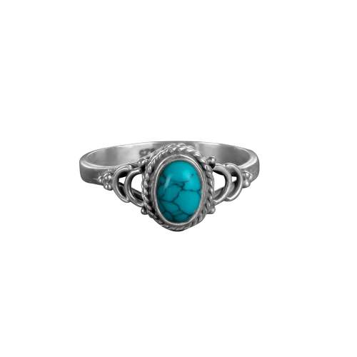 Turquoise Stone Silver Ring