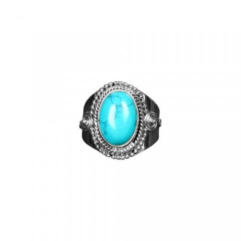 Turquoise Stone Silver Ring