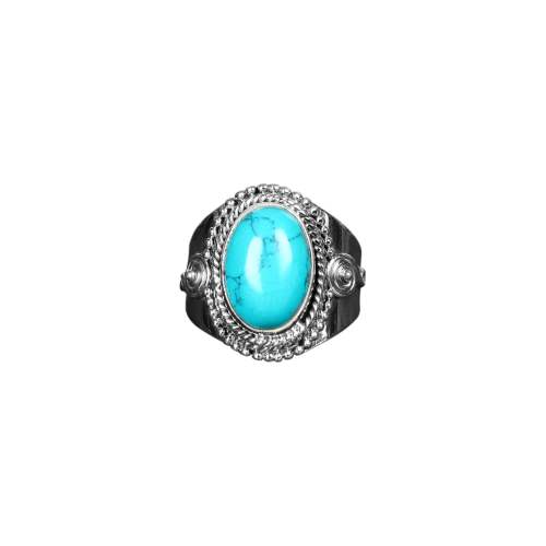 Turquoise Stone Silver Ring