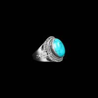 Turquoise Stone Silver Ring