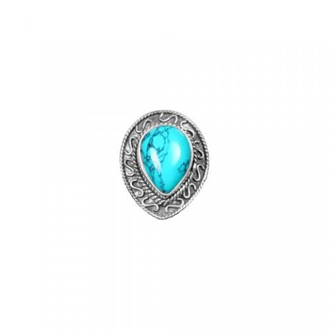 Turquoise Stone Silver Ring