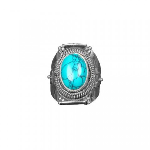 Turquoise Stone Silver Ring