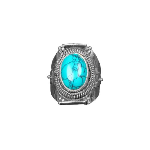 Turquoise Stone Silver Ring