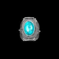 Turquoise Stone Silver Ring