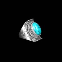 Turquoise Stone Silver Ring