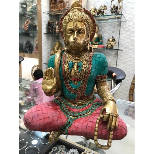 Lord Hanumana Brass Statue 