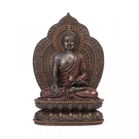 Resin Buddha Statue - 12 inch