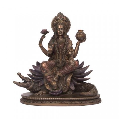 Ganga Maa Resin Statue 10 Inch