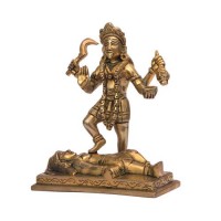 Goddess Kali Brass Statue 9 inches