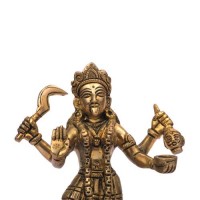 Goddess Kali Brass Statue 9 inches