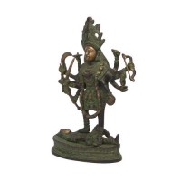 Goddess Kaali Mata Mahisasur Vadh Resin Statue 12inch