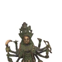 Goddess Kaali Mata Mahisasur Vadh Resin Statue 12inch