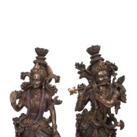 Radha Krishna Statue in Resin 15 inches