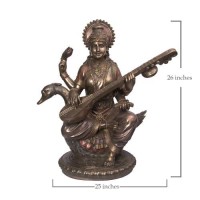 Goddess Saraswati Statue in Resin 26 inch