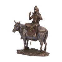 Lord Shiva With Nandi Resin Statue 10inch