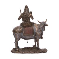 Lord Shiva With Nandi Resin Statue 10inch