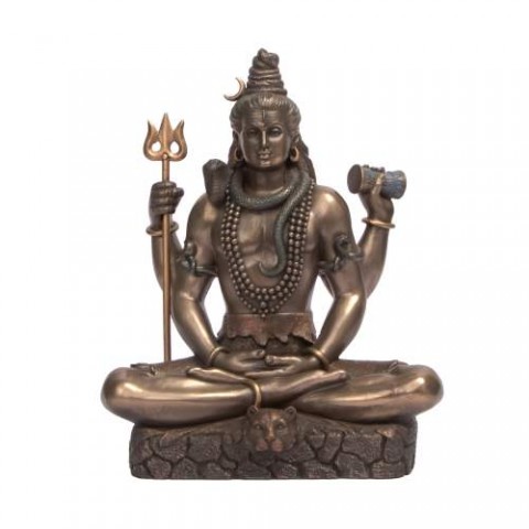 Lord Shiva Resin Statue 9 Inches