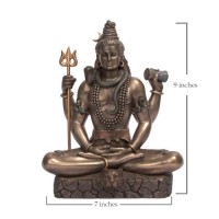 Lord Shiva Resin Statue 9 Inches