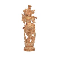 Lord Krishna Marble Standing Statue 16inch