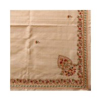 Hand Embroidered Tussar Silk Shawl