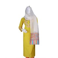 Self Weaving Pashmina Kani Border Shawl 