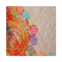 Self Weaving Pashmina Kani Border Shawl 