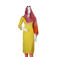 Self Weaving Pashmina Kani Border Shawl 