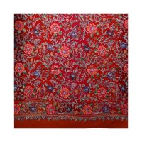 Self Weaving Pashmina Kani Border Shawl 