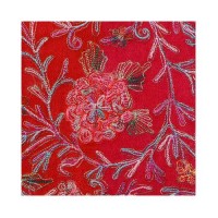 Self Weaving Pashmina Kani Border Shawl 