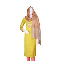 Jaal Embroidary Kashmiri Pashmina Stole in Pink