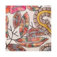 Jaal Embroidary Kashmiri Pashmina Stole in Voilet