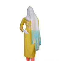 Self Weaving Pashmina Kani Border Shawl 
